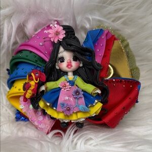 Mulan Colorful Doll Bow Accessory
